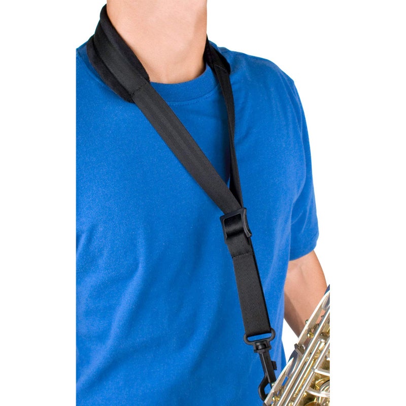 Pro-Tec Pro Tec A311P 20-Inch Junior Padded Saxophone Neck Strap with Swivel Snap Black - Image 1